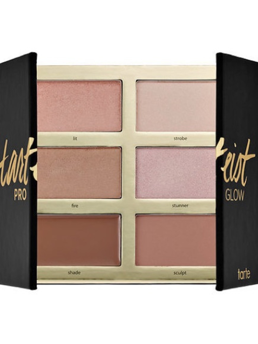 tarte Glow & Sculpt Palette — Golden, Pink, Brown, Cream Shades
